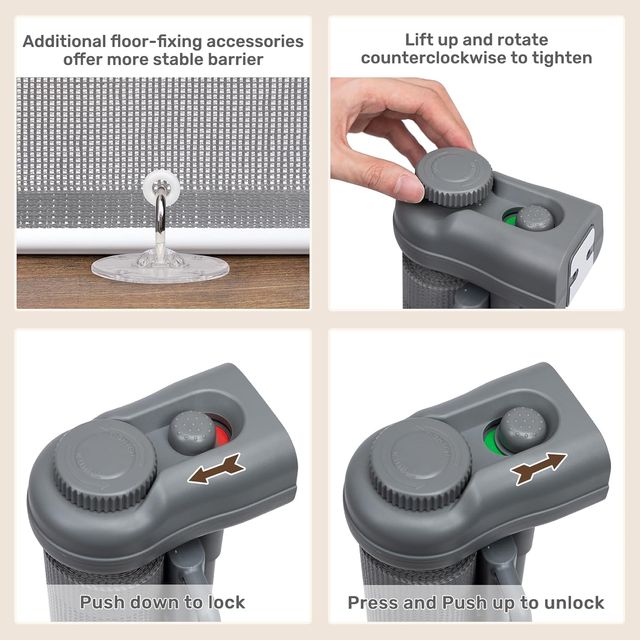 Puerta seguridad bebé 300cm extensible