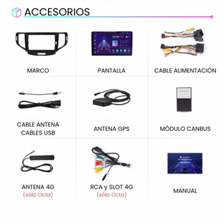 Radio Android Auto Carplay Honda Accord 8 2008-20