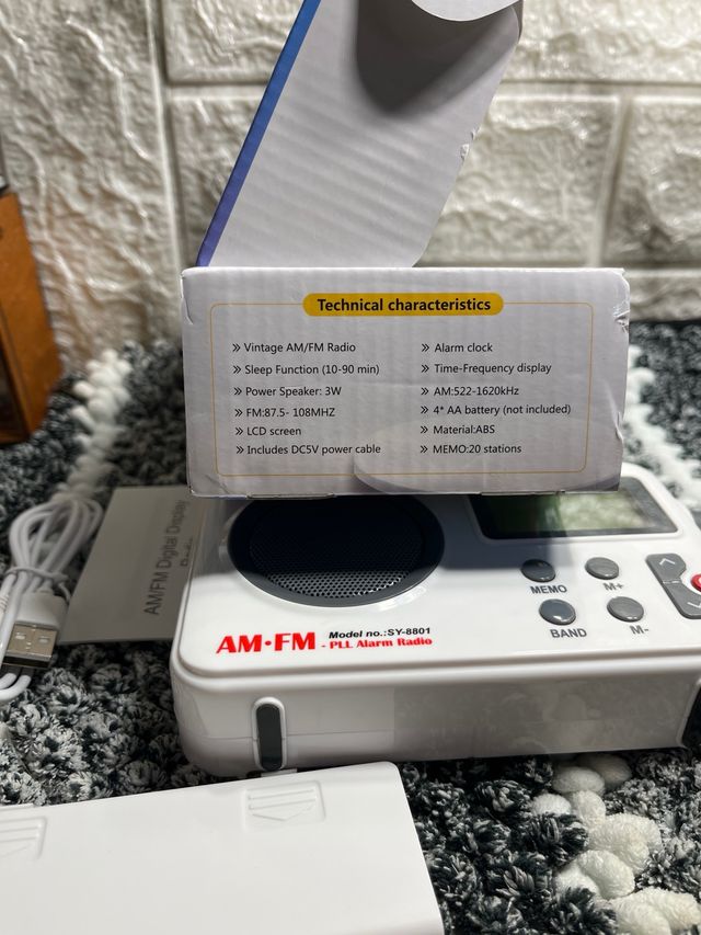 Radio AM-FM PLL SY-8801 | Blanca