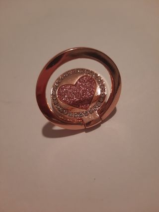 Suporte telemóvel - Anel rose dourado