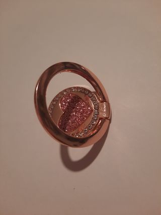 Suporte telemóvel - Anel rose dourado