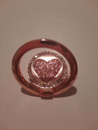 Suporte telemóvel - Anel rose dourado