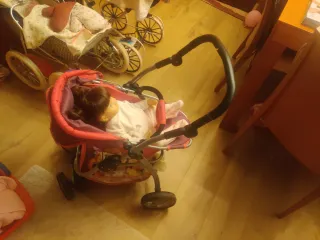 Carrito juguete bebé vintage_NO ENVIOS