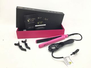 plancha pelo golden curl the pink