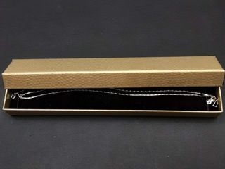 cadena oro 18k con amatista 25cm