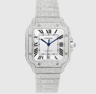 Cartier Santos 40mm full Diamantes 