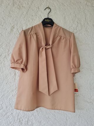 Blusa beige vintage anni '70