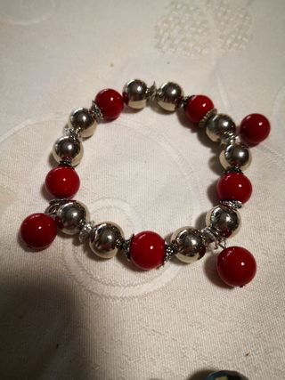 3 Braccialetti Perle & Metallo