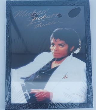 Quadro  Stampa Su Tela Con Cornice Michael Jackson