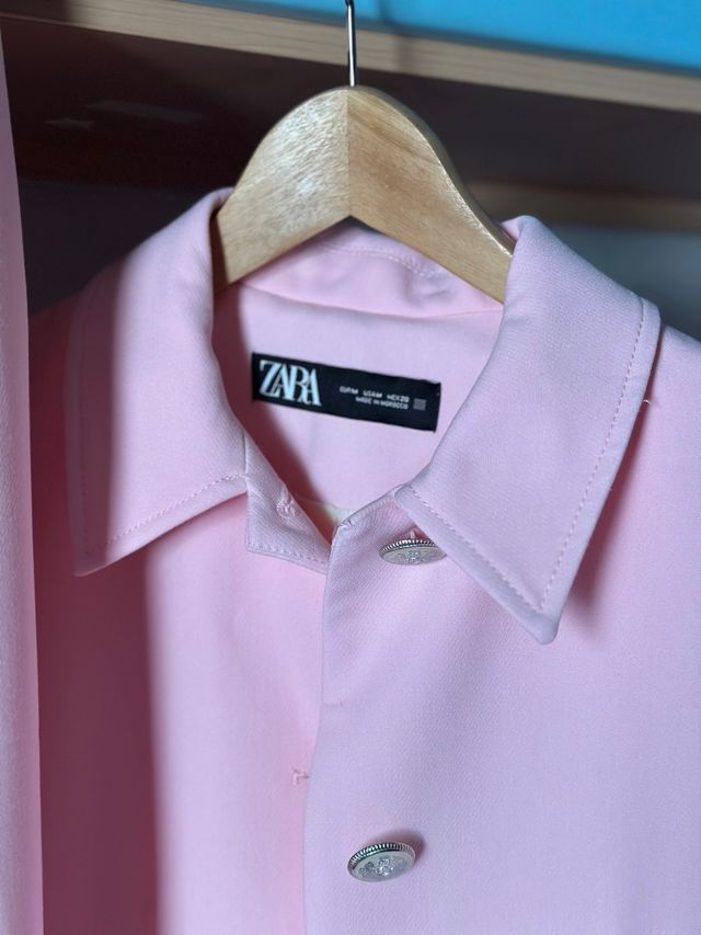 Traje Zara rosa - Pantalón y chaqueta