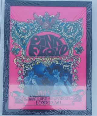 Quadro Stampa Su Tela Con Cornice Pink Floyd