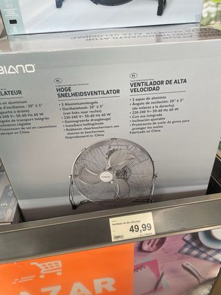 Ventilador industrial grande metálico