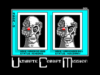 ZX Spectrum. Ultimate Combat Mission