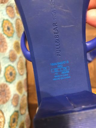 Sandali PULL&BEAR blu, n. 41