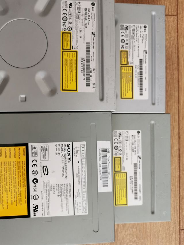 Lote 3 Grabadoras CD-DVD usadas