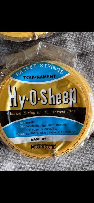 3 set Corde Tennis Hy-O-Sheep + Grip dunlop omaggi