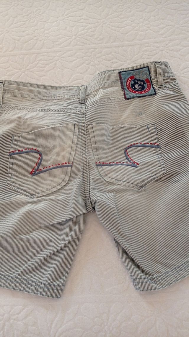 Shorts Falconeri a righe blu