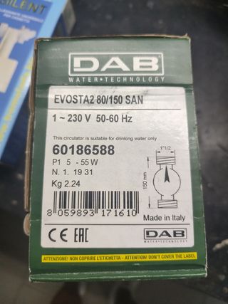 Circolatore DAB Evosta2 80/150 SAN