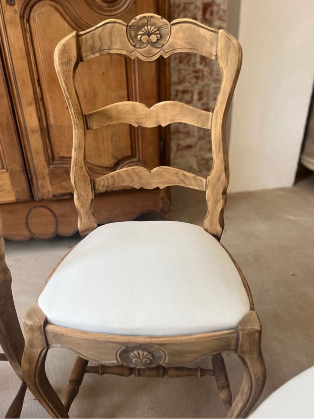 sillas francesas restauradas madera lavada