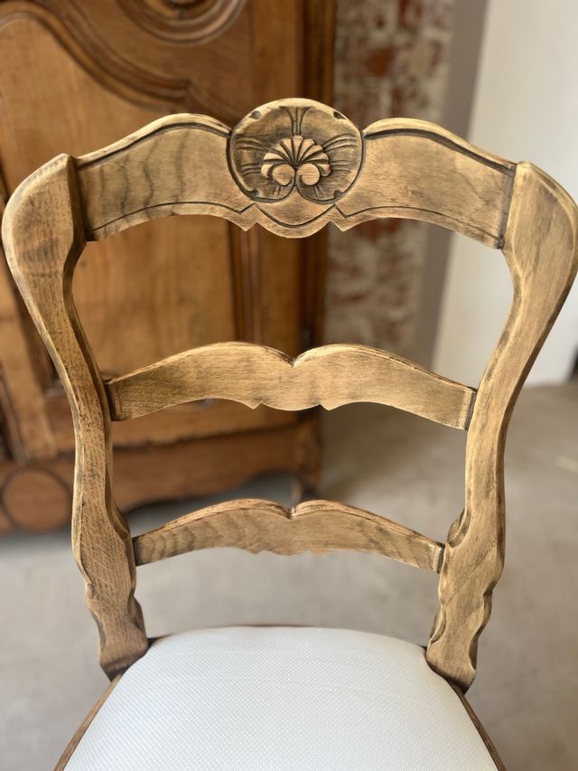 sillas francesas restauradas madera lavada