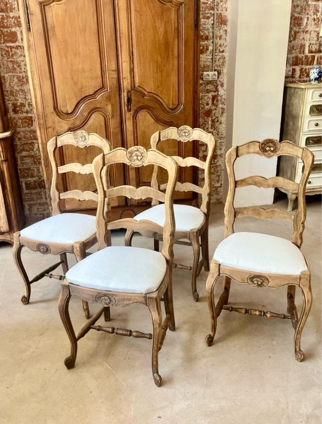 sillas francesas restauradas madera lavada
