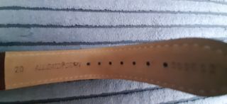 Reloj pulsera marrón plata