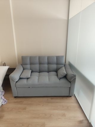 Sofá cama gris - Sofá-cama