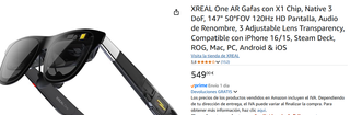 XREAL One AR Gafas - X1 Chip