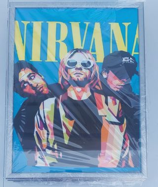 Quadro Stampa Su Tela Con Cornice Nirvana