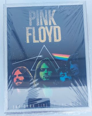 Quadro Stampa su Tela Con Cornice Pink Floyd
