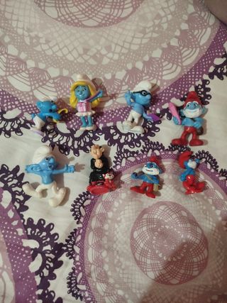8 Pitufos figuras coleccionables