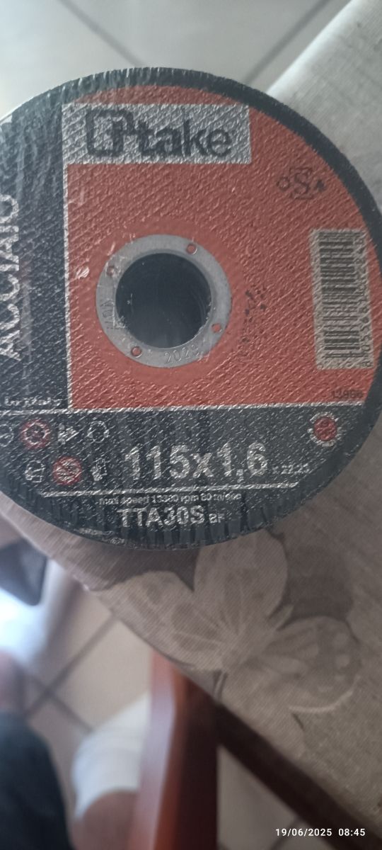 25 Dischetti taglio acciaio - 115x1,0x15