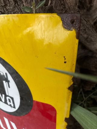 Cartel Oliva Máquinas Coser antiguo