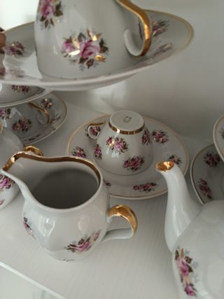 Set da thè/caffè porcellana rosa