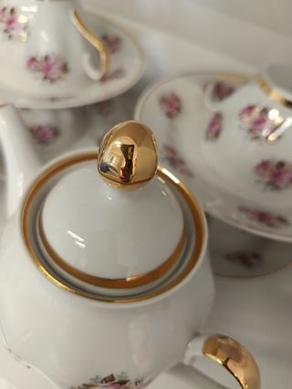 Set da thè/caffè porcellana rosa