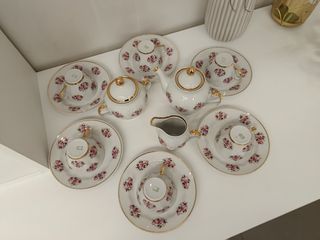 Set da thè/caffè porcellana rosa