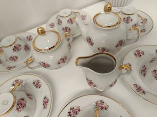 Set da thè/caffè porcellana rosa