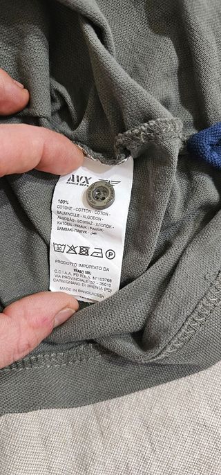 Polo Avirex Uomo XXL Vintage Verde Oliva/Militare