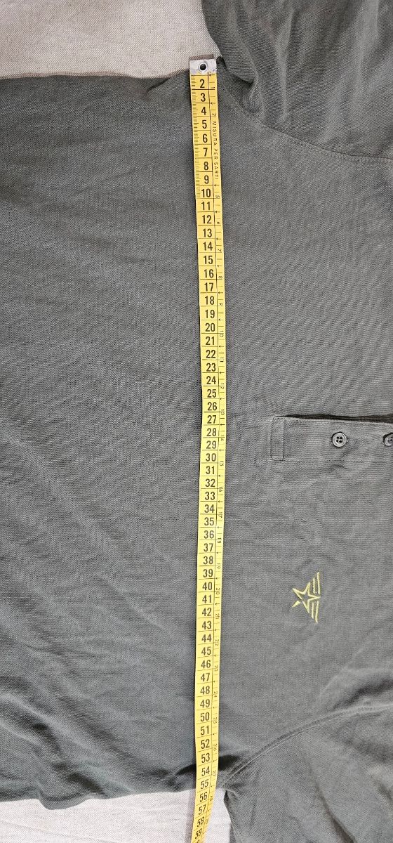 Polo Avirex Uomo XXL Vintage Verde Oliva/Militare