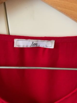 Blusa roja Im - Talla L