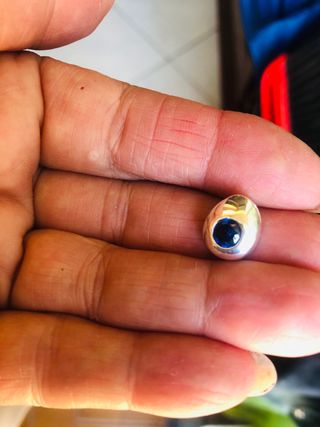 Set gioielli: orecchini e ciondolo blu