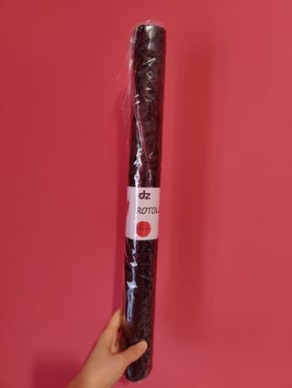 Runner tavolo damascato nero - Plastica velluto