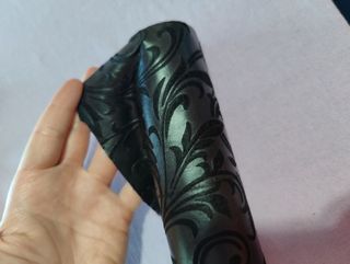 Runner tavolo damascato nero - Plastica velluto