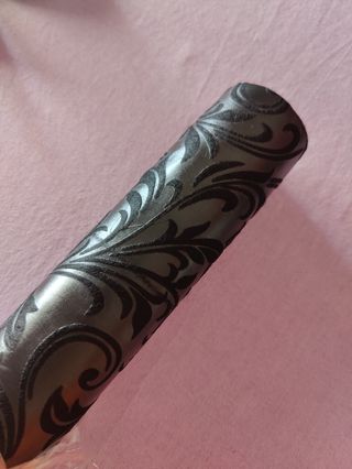 Runner tavolo damascato nero - Plastica velluto