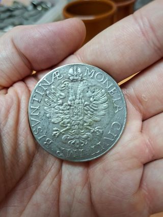 Moneda plata Carlos II 1658