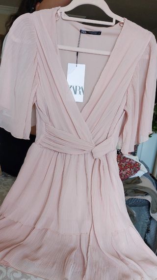 Vestido Zara rosa nuevo con etiquetas, Zara