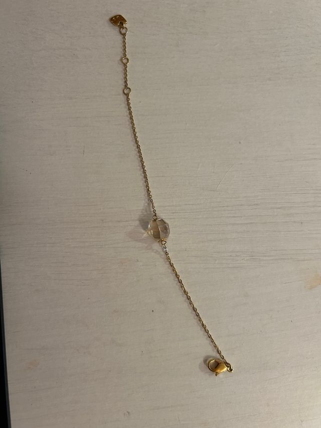 Pulsera dorada Svarowski