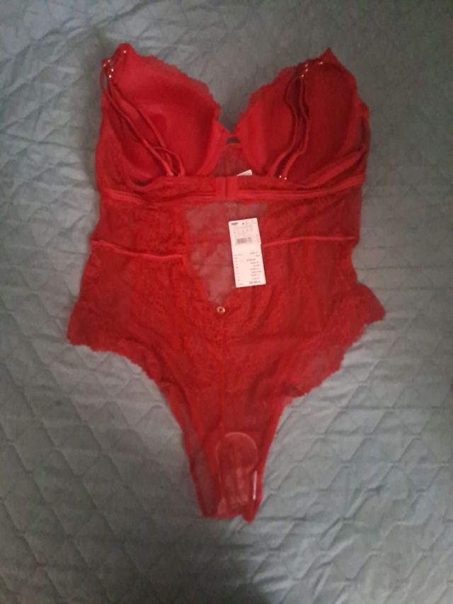 Body encaje rojo La Vecina Rubia