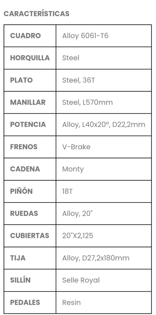 Bicicleta Infantil BH Monty 20" Naranja