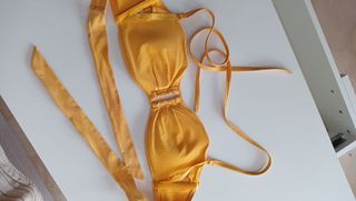 Top Bikini Etam amarillo-Talla 40 (95a, 95b y 85c)